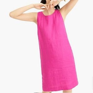 * FREE SHIPPING * J. Crew fuchsia linen shift dress